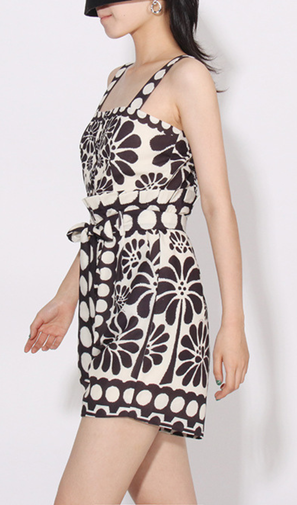 Asatira Black Printed Romper Flowering Girl