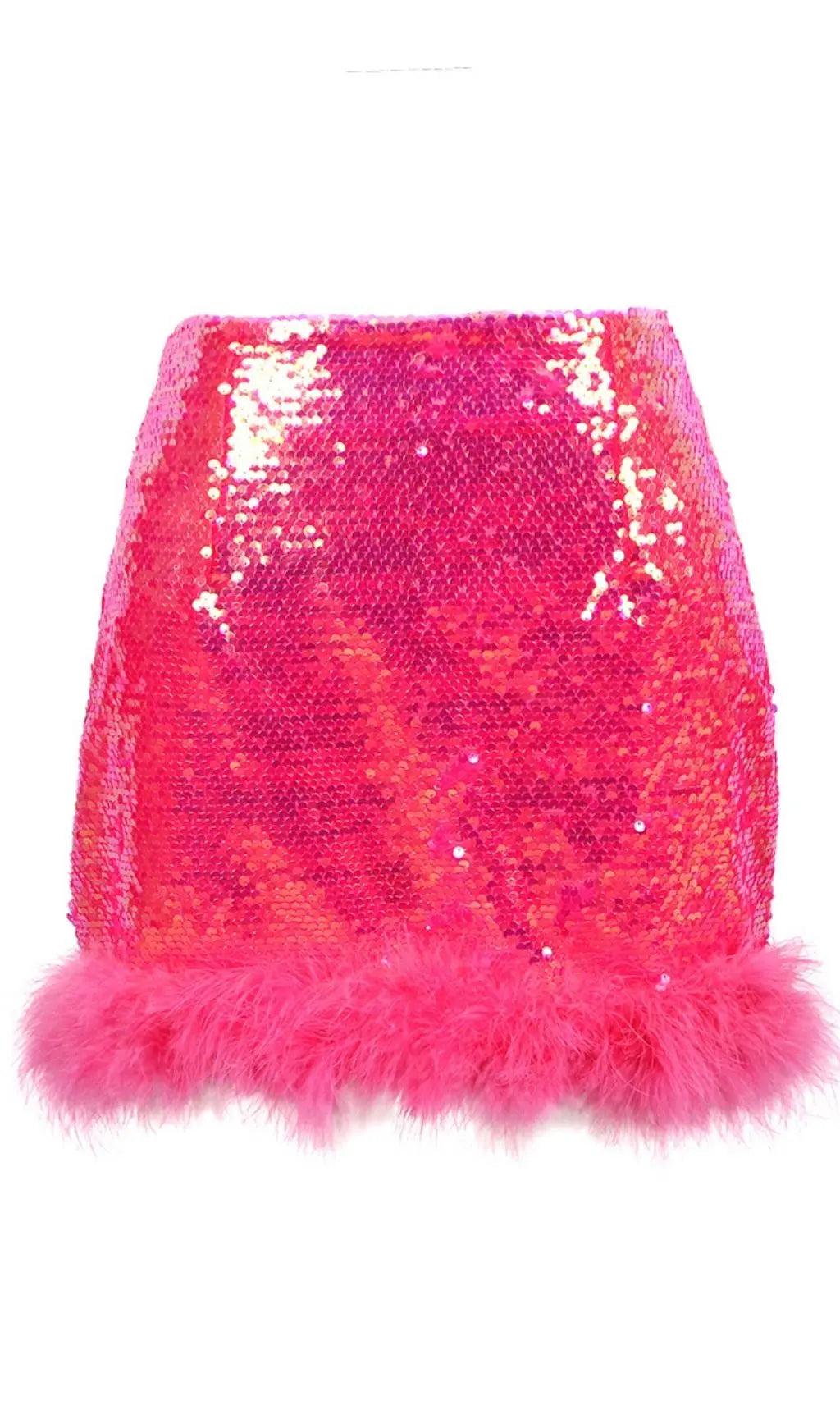 Sequin Feather Mini Skirt Flowering Girl