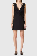 Juliete Floral Plunge Sleeveless Mini Dress Flowering Girl