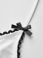 Bow Swimsuit With Chest Detail Flowering Girl