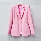 Gerardo Pink Blazer & Pants Set Flowering Girl