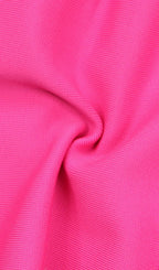 Feather Jacket Dress In Hyper Pink Flowering Girl