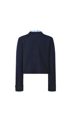 Ruffled Collar Cardigan Flowering Girl