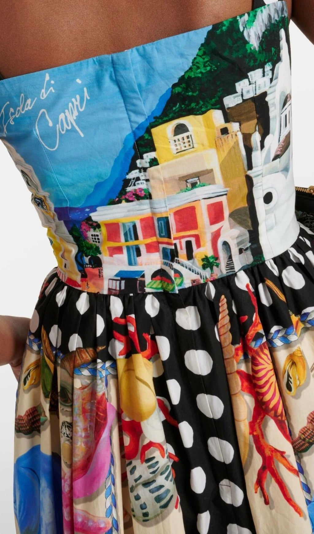 Barb Colorful Printed Midi Dress Flowering Girl