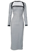 Vanessa Gingham Print Dress Set Flowering Girl