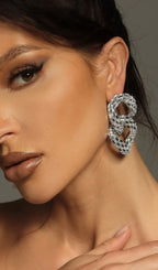 Tyora Circle Crystal Earrings Flowering Girl