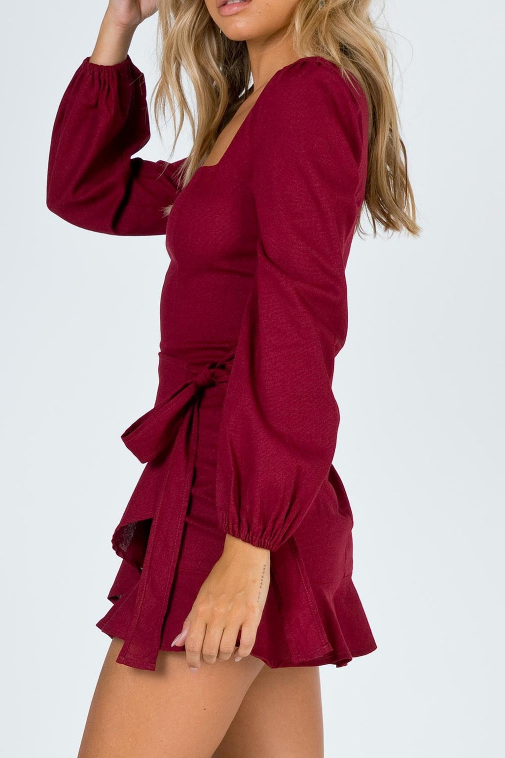 Long Sleeve Villa Mini Dress Flowering Girl