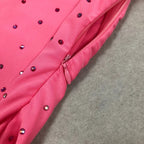 Berit Pink Halter Diamond Skirt Set Flowering Girl