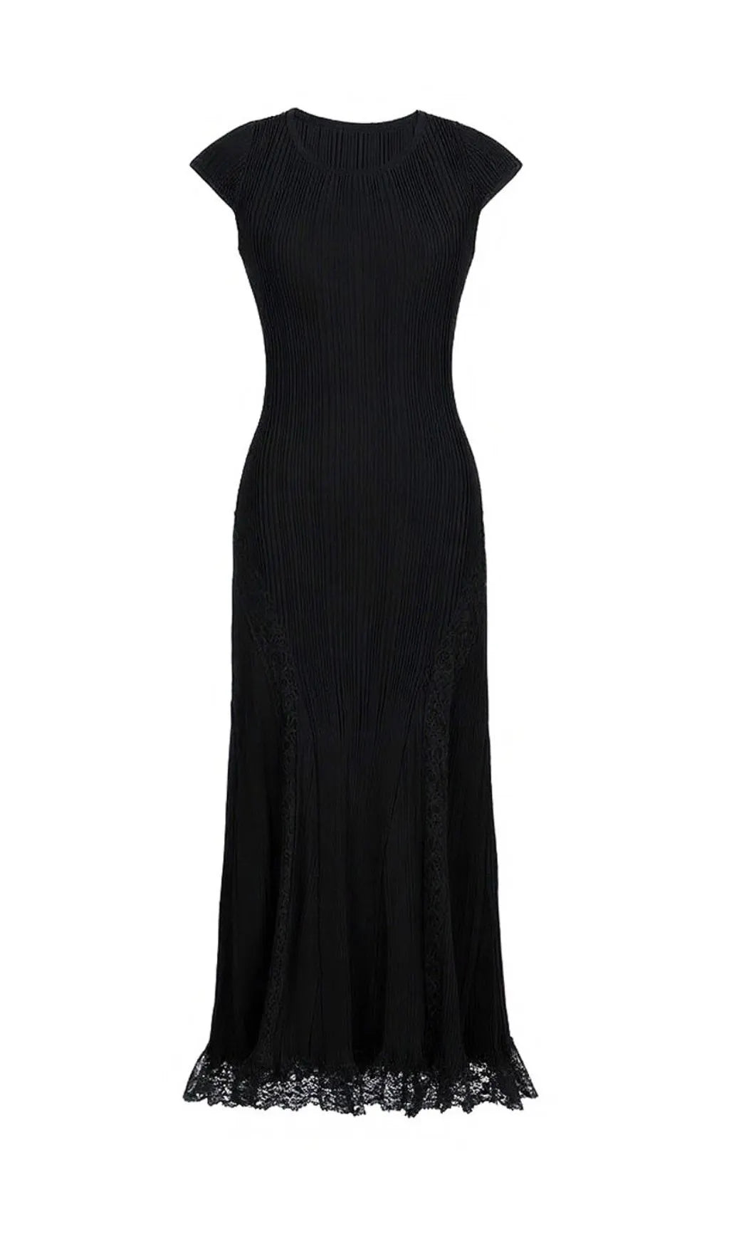 Farrah Knitted Lace Midi Dress Flowering Girl