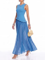 Sorexia Sleeveless Twisted Maxi Dress Flowering Girl