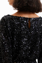Short Sequin Dress Flowering Girl