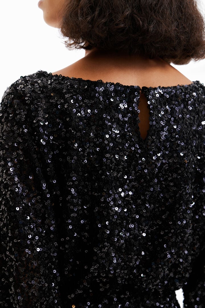 Short Sequin Dress Flowering Girl