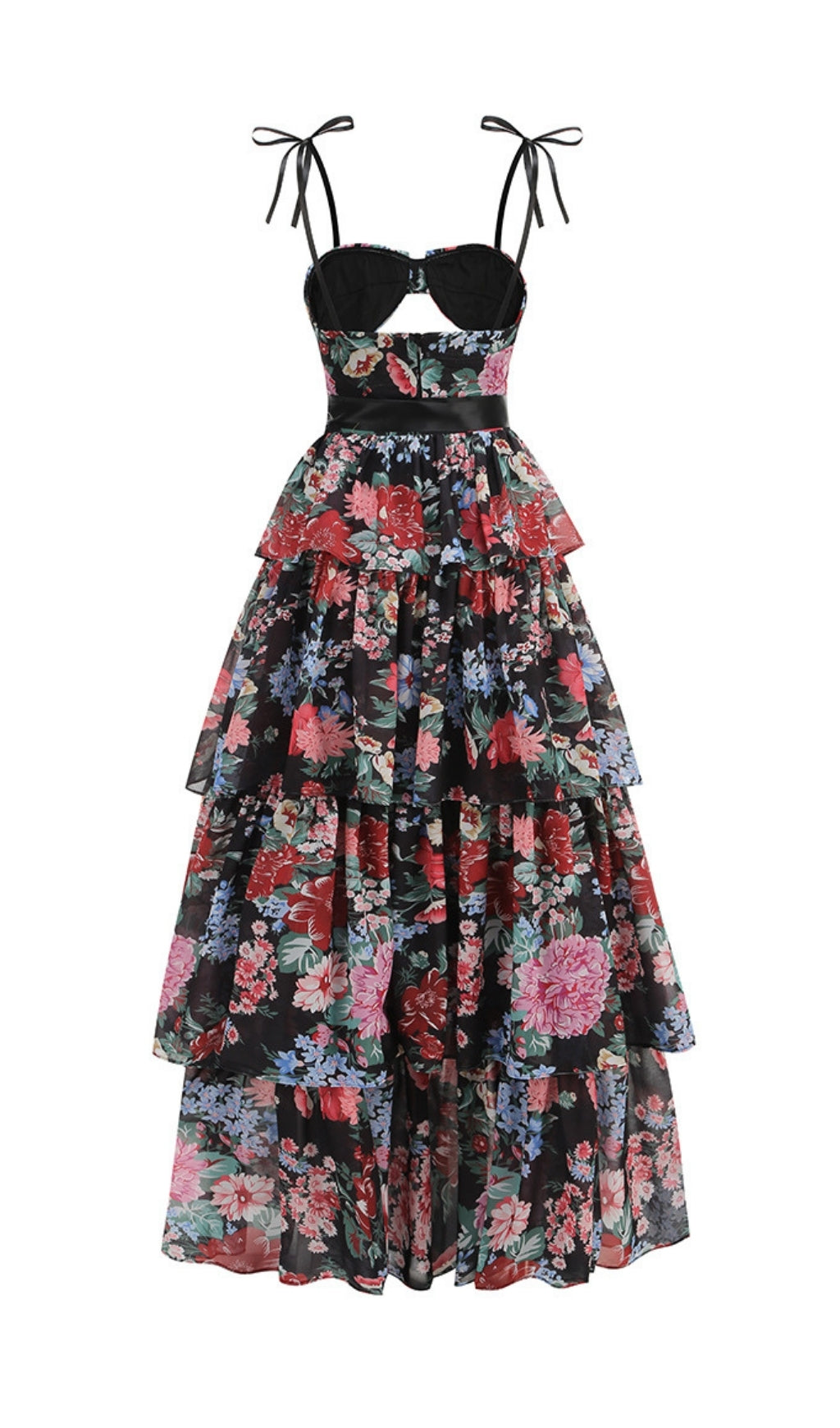 Eabha Floral Printed Maxi Dress Flowering Girl