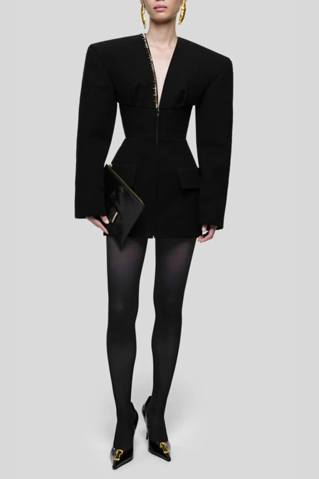 Hourglass Measuring Tape Jacket Flowering Girl