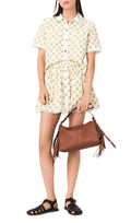 Printed Croquet Trim Shirt Flowering Girl