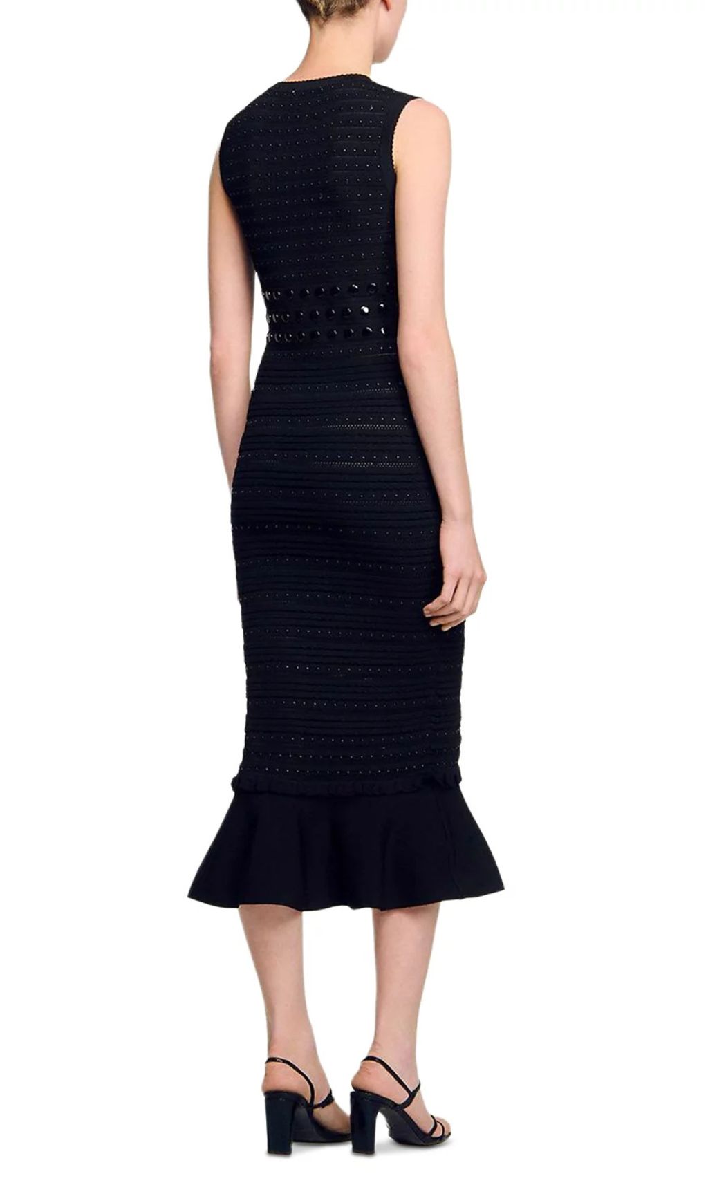 Studded Knit Midi Dress Flowering Girl