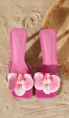 Hopper Pink Flower Sandals Flowering Girl