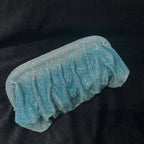Ruched Crystal Clutch Flowering Girl