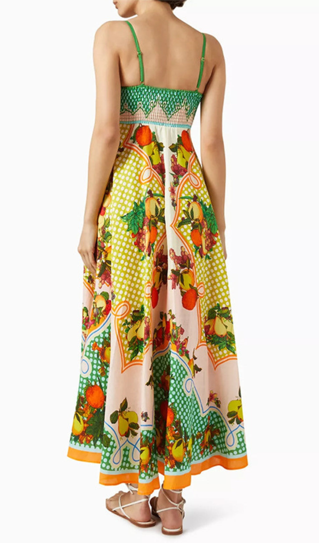 Deanna Strappy Printed Maxi Dress Flowering Girl