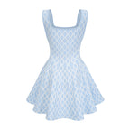 Hélène Patterned-Jacquard Sleeveless Mini Dress Flowering Girl
