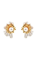 Quvryn Pearl Flower Earrings Flowering Girl
