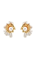 Quvryn Pearl Flower Earrings Flowering Girl