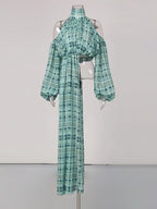 Michaela Check Blouse Flowering Girl
