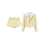 Sigrid Boucle Skort In Yellow Flowering Girl