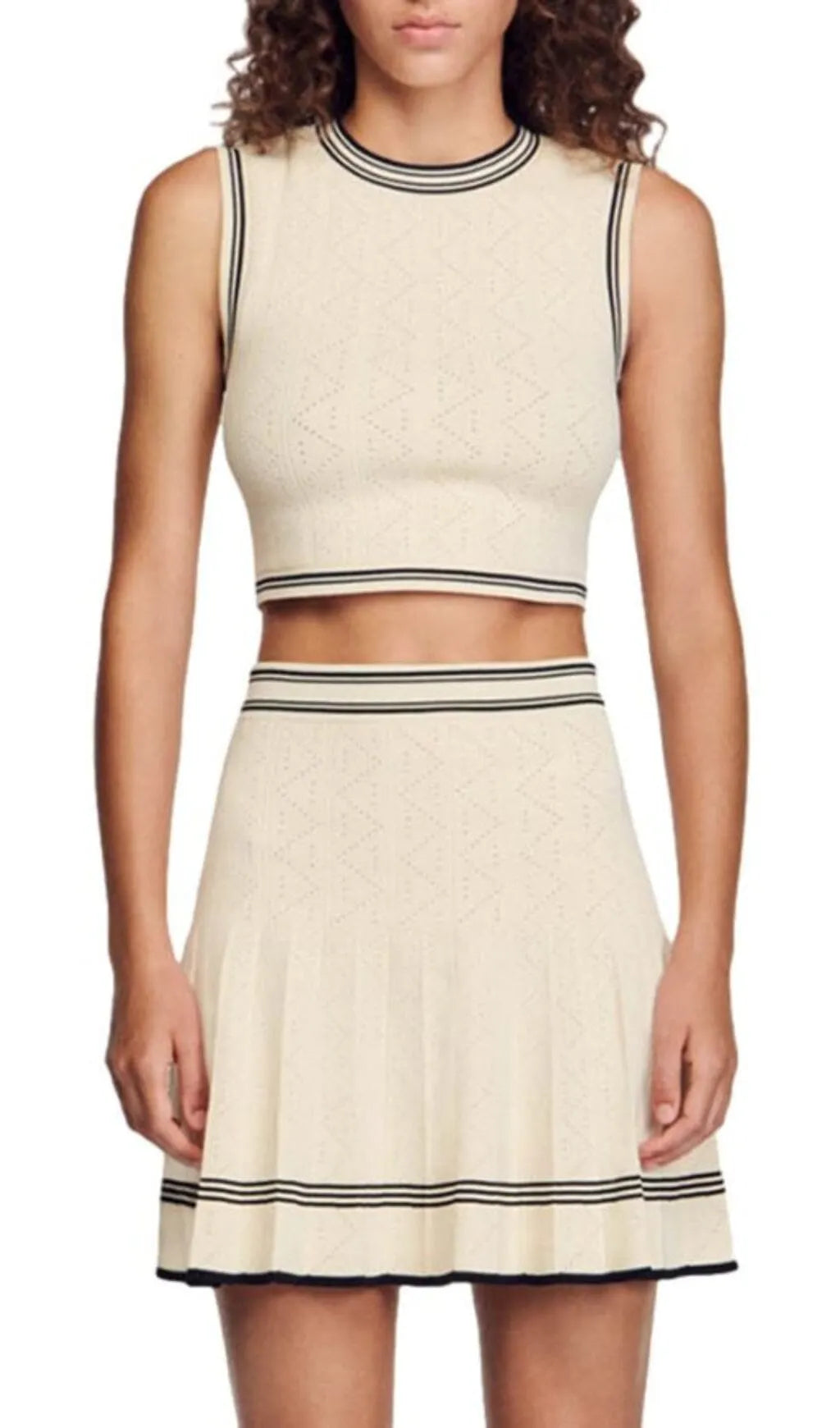 POISSON CROPPED SLEEVELESS SWEATER Flowering Girl