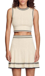 POISSON CROPPED SLEEVELESS SWEATER Flowering Girl