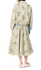 Embroidered Technical Bomber Jacket Flowering Girl
