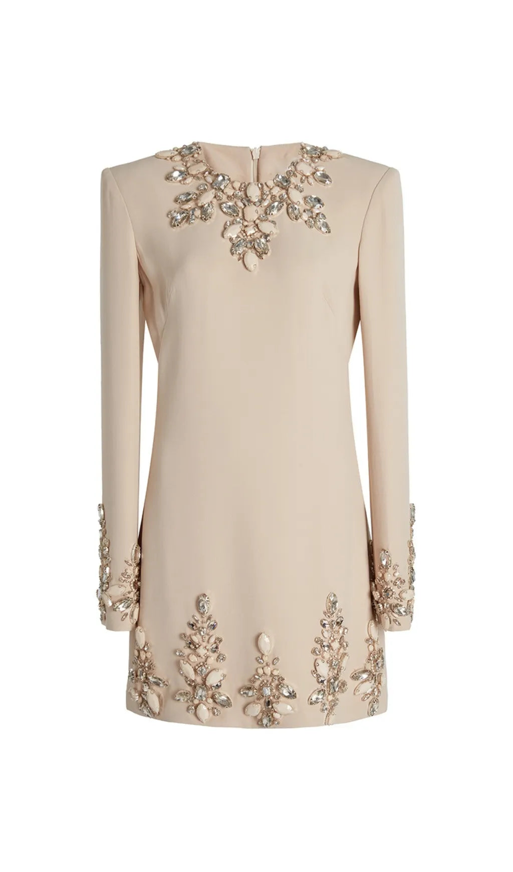 Baxter Crystal Long Sleeve Mini Dress Flowering Girl