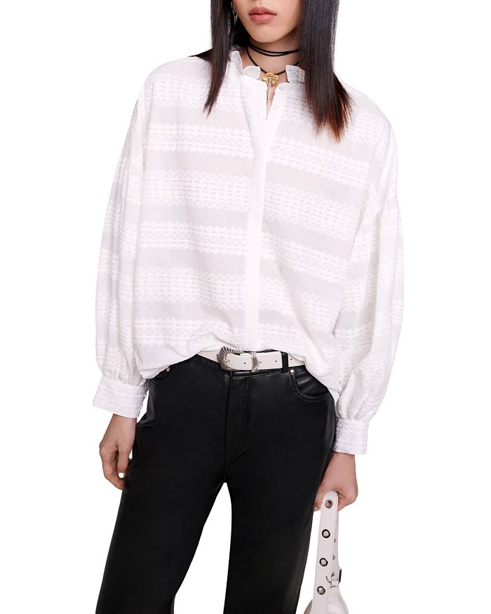 COTTON CLOVER LACE BLOUSE Flowering Girl