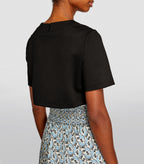 CROP TOP PRINTED SATIN SKIRT SUIT Flowering Girl