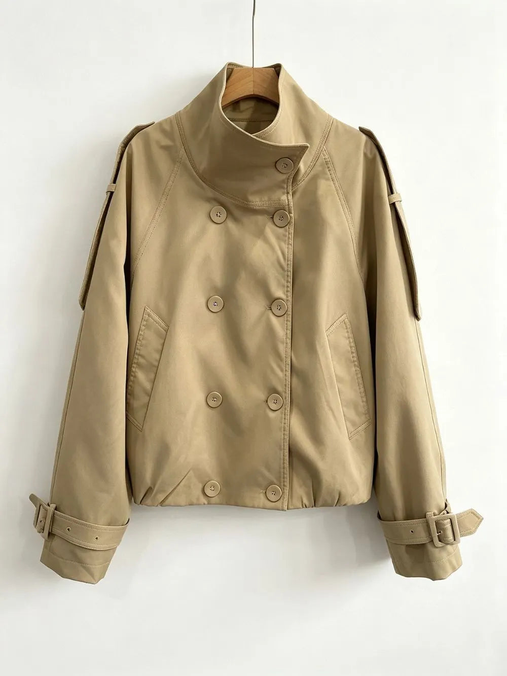 Mehera Khaki Jacket Flowering Girl