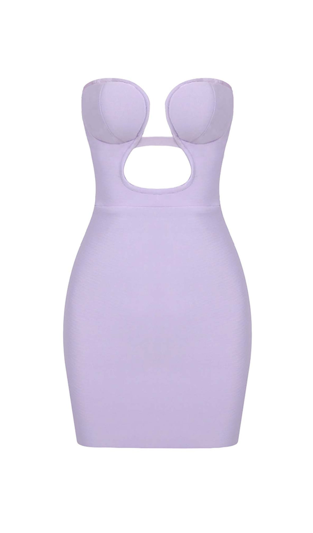 Bandeau Bandage Mini Dress In Lilac Flowering Girl