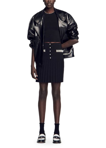 PLEATED KNIT SKIRT Flowering Girl