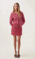 Gisèle tweed fringed jacket & skirt matching set Flowering Girl