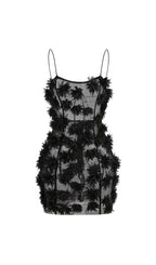 Briseis Flower Embellished Mini Dress Flowering Girl