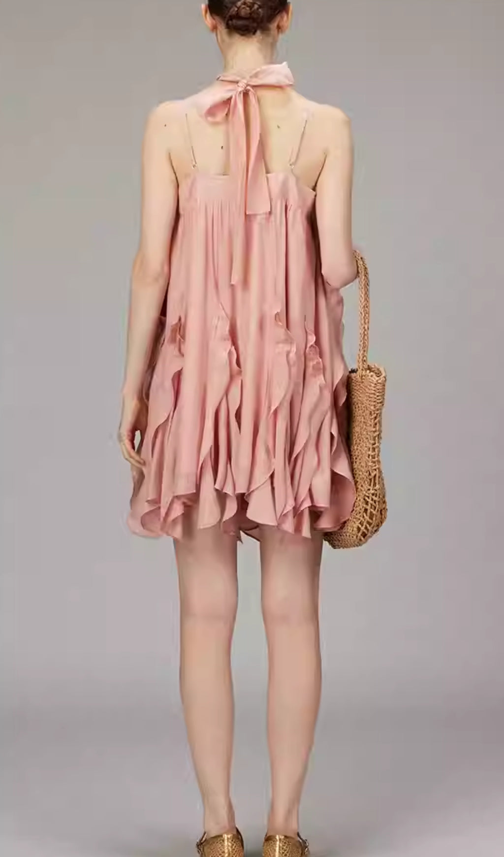 Doria Strappy Ruffle Mini Dress Flowering Girl