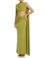 Ruvessa Cutout Draped Maxi Dress Flowering Girl