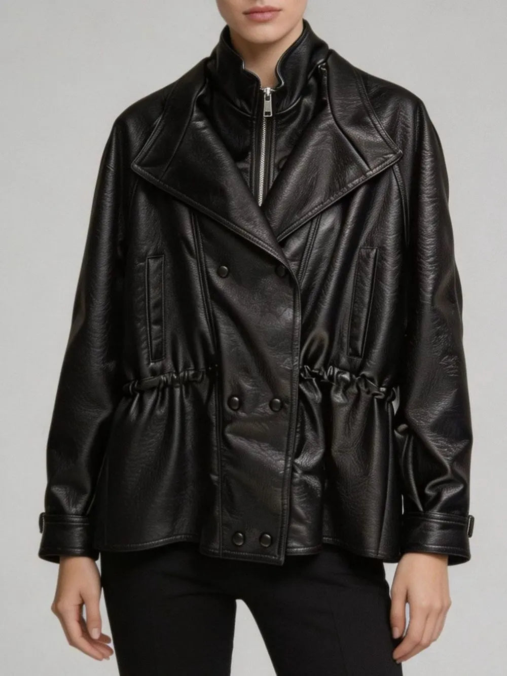 Malva Leather Jacket Flowering Girl