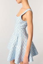 Hélène Patterned-Jacquard Sleeveless Mini Dress Flowering Girl