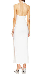 Daniela White Cutout Bandage Maxi Dress Flowering Girl