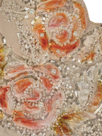 Hazina Sequin Beaded Crop Top Flowering Girl