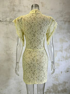 Mandisa Lace Mini Dress Flowering Girl