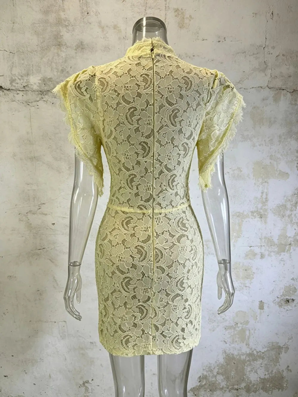 Mandisa Lace Mini Dress Flowering Girl