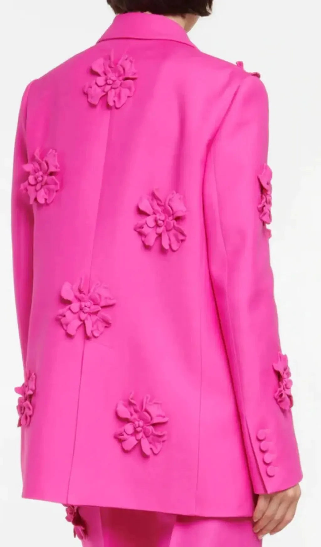 Acedia Pink Three Dimensional Floral Suit Flowering Girl