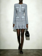 Marilee Knit Long Sleeve Mini Dress Flowering Girl