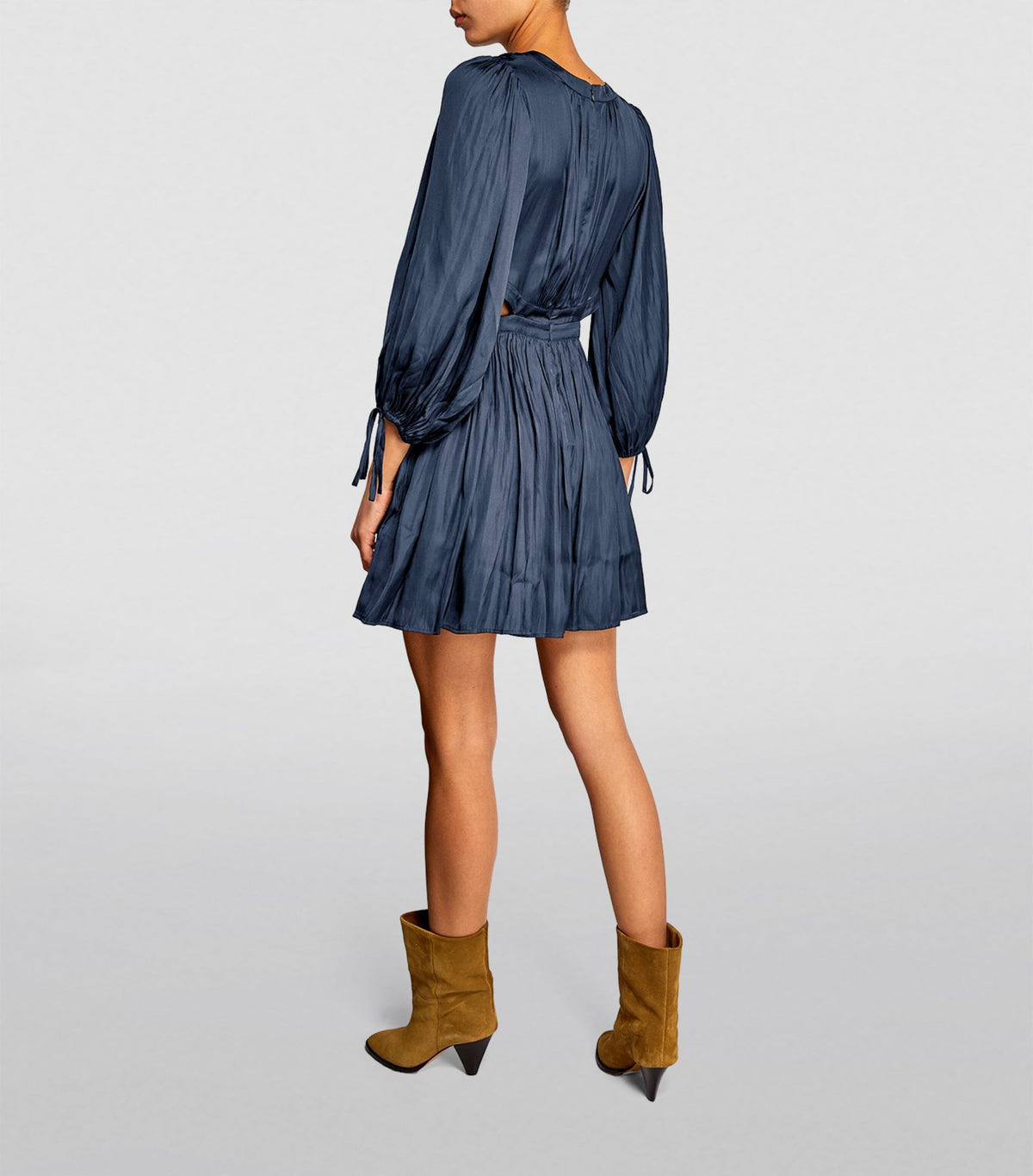 CUTOUT TIE SLEEVE MINI DRESS Flowering Girl